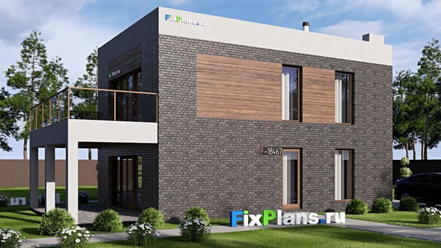 Двухэтажный дом F-18467