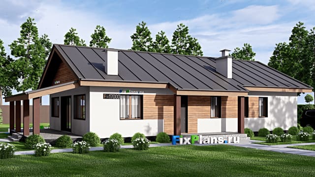 Одноэтажный дом F-17000
