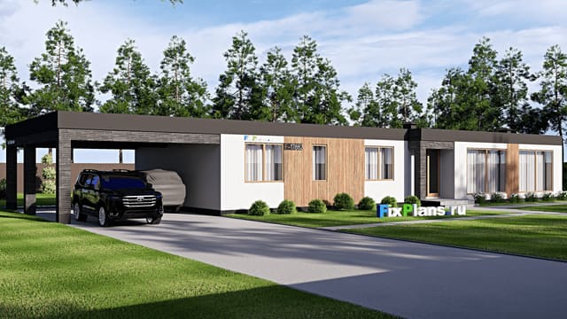 Одноэтажный дом F-17882