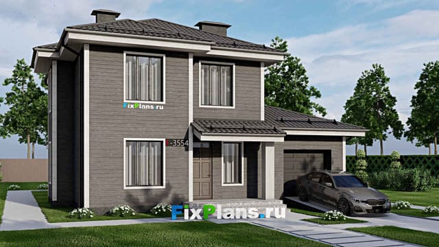 Двухэтажный дом F-3554